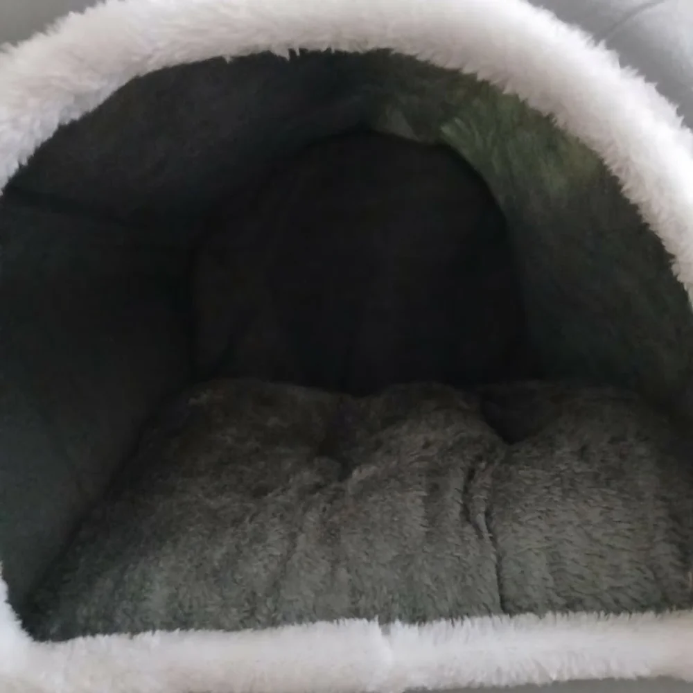 Cozy Gray Pet Dog Bed Xl Washable Indoor Dog House
